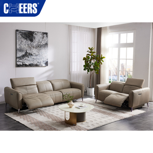 मनवाह ने गर्म बिक्री के रिक्लियर सोफा आधुनिक लक्जरी लिविंग रूम फर्नीचर मॉड्यूलर 3 + 2 इलेक्ट्रिक सेशनल चमड़े के सोफे सेट - Product Image 1