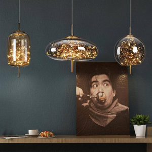 Lampadario Creativo di Lusso <span class=keywords><strong>per</strong></span> Camera <span class=keywords><strong>da</strong></span> Letto, Lampada Artistica Personalizzata <span class=keywords><strong>per</strong></span> Bancone Bar e <span class=keywords><strong>Sala</strong></span> <span class=keywords><strong>da</strong></span> <span class=keywords><strong>Pranzo</strong></span>, Lampadario in Vetro - Product Image 3