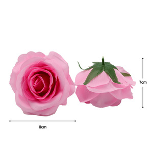 Rosas Artificiales Dongchen Crafts, Cabeza de Rosa Mediana de Poliéster, Decoraciones para Bodas, Accesorios para Paredes Florales, Arreglos DIY - Product Image 5