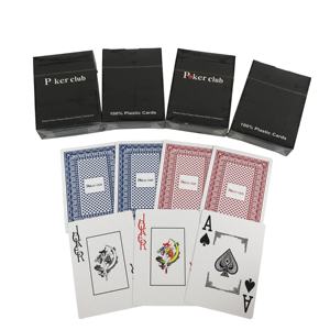 Grosir murah Texas Hold'em permainan plastik kartu Poker 6.3*8.8cm warna biru & merah terbuat dari kertas - Product Image 5
