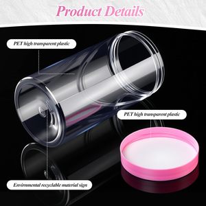 VANTUR Y-26930-05 PET Plastic Round Medicine <b>Bottle</b> for 60 Capsules <b>100mL</b> Capacity with Screw Cap and Screen Printing - Product Image 2