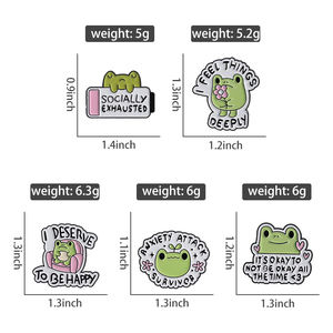 Эмалированная брошь «Счастливая лягушка» - Product Image 6