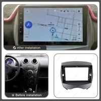 Cadre de lecteur de voiture 9 pouces Android GPS DSP pour BYD F0 2008-2015 LHD/RHD tableau de bord noir mat