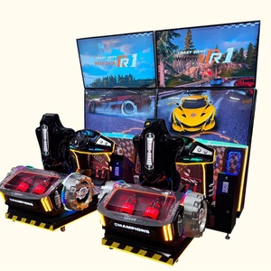 <b>Amusement</b> Park Racing 4 Screen Indoor Coin Operated Two Player Connection Motion Arcade Racing Game <b>Machine</b> - Product Image 4