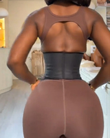 Ceinture de maintien abdominale Shiningo Gym Fitness à longue portée avec baleines en acier pour le contrôle du ventre et le soutien du dos