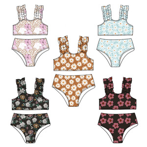 2025 New Pattern Baby Kids Two Pieces Swimsuit Child Swimwear for Water Sports Bikini <strong>Swim</strong> <strong>Dress</strong> Beach Bathing <strong>Costume</strong> - Product Image 2