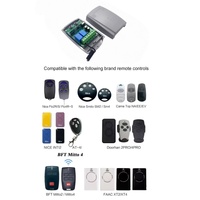 Récepteur de télécommande RF universel 433 MHz, automatique, 2 canaux, sans fil, pour porte de garage/portail, récepteur à code roulant 433,92 MHz