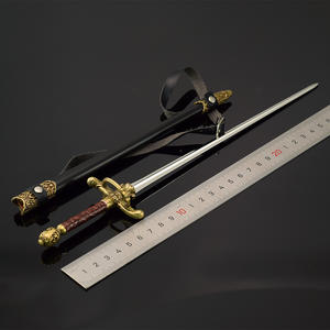 Lujo promocional Metal espada Katana juegos tronos aguja personalizada publicidad llaveros para fanáticos del juego - Product Image 2