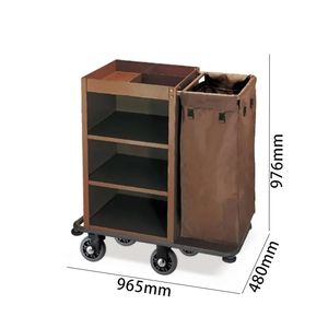 Chariot <span class=keywords><strong>de</strong></span> nettoyage <span class=keywords><strong>de</strong></span> chambre d'hôtel à usage intensif chariot <span class=keywords><strong>de</strong></span> fournitures <span class=keywords><strong>de</strong></span> conciergerie pour les services <span class=keywords><strong>de</strong></span> nettoyage dans la chambre - Product Image 4