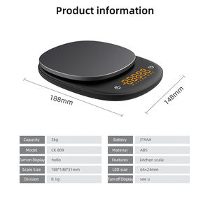 Intelligenter Kalorien aufnahme <span class=keywords><strong>partner</strong></span> 5kg Kapazität genaue ABS-Plattform elektronische Lebensmittel waage digitale Küchen waage - Product Image 4