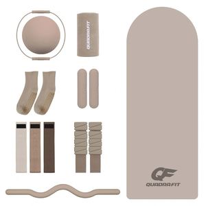 FUXI Logo personnalisé Yoga Pilates équipement ensemble haltère haltère chaussette tissu butin bande balle ajuster bloc anneau cercle fabriqué en EVA - Product Image 5