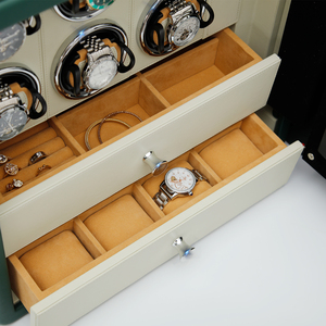 High-<strong>Security</strong> Watch Winder Safe <strong>Box</strong> With Biometric <strong>Lock</strong> And Anti-Theft Alarm Safe Cabinet - Product Image 4