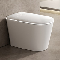 Nouvelle Arrivée - WC Intelligent Mural en Céramique Moderne, Commode Murale Automatique Intelligente Monobloc pour Salle de Bain