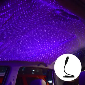 RUTENSE Led Neon lights Auto Atmosphere Lamp Car Roof Star Light USB star projector light