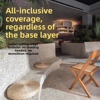 Revêtement Liquide Effet Pierre Lavée Wufushan pour Intérieur et Extérieur, Longue Durée de Vie, Couleurs au Choix pour Jardin, Cour, Villa, Allée