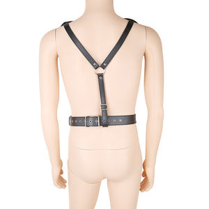 Arnés Corporal de Cuero Negro para Hombre, Estilo Bondage, Sexy, para Club Nocturno o Bar <span class=keywords><strong>Gay</strong></span> - Product Image 3