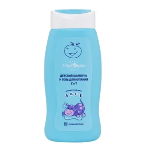 Fliptopia Baby Shampoo und Badegel für Baby 2 in 1 250 ml sanftes Haar-und Körper wasch gel für Kinder