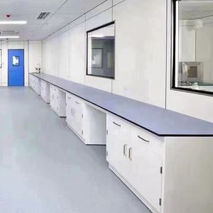 أثاث مختبرات، طاولة عمل جدارية للمختبر عالية الجودة ومقاومة للأحماض والقلويات، معدات طاولة جدارية للمختبر - Product Image 1