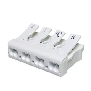 925 Snelle 4-Pins Mini-Push-Draadconnector Schroefloze Perstype Draadklemmen