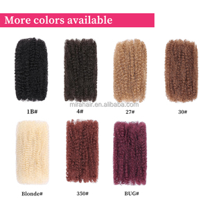 Cheveux humains brésiliens 100 % naturels, mélange Afro Kinky en vrac, couleur naturelle, pour tresses et <span class=keywords><strong>extensions</strong></span> de <span class=keywords><strong>dreadlocks</strong></span> Afro Kinky en vrac – Vente en gros - Product Image 5