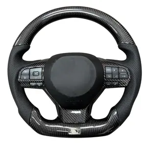 Volante in fibra di carbonio modificato e aggiornato RCF CT GS GX LX 2010-2018 per volante sportivo Lexus nero 1 pz 380mm