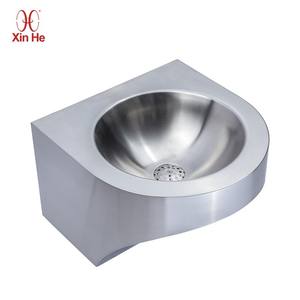 Lavabo Comercial de Pared, Redondo, de Acero Inoxidable 304/316, Duradero y Moderno, con Desagüe Incluido - Product Image 1