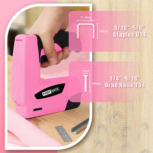 Pistola de grapas eléctrica 2 en 1, clavadora eléctrica con 1000 grapas y clavos, pistola de grapas de 3.6V para tapicería, manualidades, carpintería y bricolaje - Product Image 5