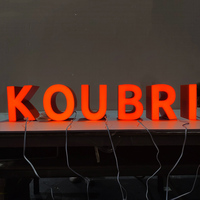 Panneau acrylique 3D personnalisé avec visage, panneau lumineux à Led avec des mots, lettres lumineuses
