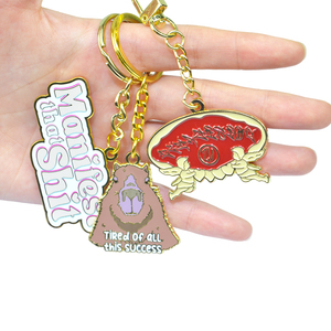 Muestra Gratuita de Fábrica, Llavero Personalizado de Aleación de Zinc, Llaveros de <span class=keywords><strong>Metal</strong></span> con Logotipo de Dibujos Animados, Llavero de Moda - Product Image 2