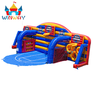 Jeu de basket-ball gonflable commercial <span class=keywords><strong>NBA</strong></span> <span class=keywords><strong>All</strong></span> <span class=keywords><strong>Star</strong></span> Challenge, terrain de jeu multifonctionnel pour le tir et les dunk, pour les événements et les locations de fêtes - Product Image 2