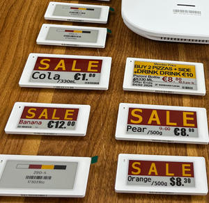 ป้ายราคาอิเล็กทรอนิกส์ E-Paper ขนาด 2.13 นิ้ว ป้ายชั้นวางสินค้าอิเล็กทรอนิกส์ (ESL) เชื่อมต่อ Wifi และป้ายเสื้อผ้า/ป้ายสินค้าแบบกำหนดเองสำหรับห้างสรรพสินค้า - Product Image 1