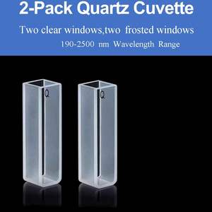 XZ LAB จำหน่ายคิวเวตต์ควอตซ์ UV ชุดเซลล์มาตรฐาน 2 ชิ้น ความยาวเส้นทาง 10 มม. ปริมาตร 3.5 มล. ช่วงสเปกตรัม 190-2500 นาโนเมตร รับประกัน 3 ปี - Product Image 4