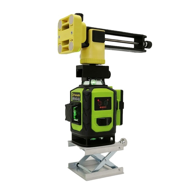 Fukuda MW-94D-4GJ 4D 16-Line Green Laser Level Industrial 360 Vertical Horizontal Tilt Outdoor Mode Automatic Rotating 3mm/10m