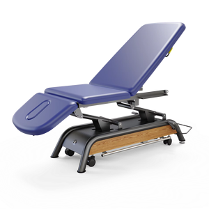 Mesa de tratamiento eléctrica Premium Milton Cabell <span class=keywords><strong>para</strong></span> <span class=keywords><strong>fisioterapia</strong></span>, reposabrazos ajustable, orificio de respiración, sistema de Control sin caminar - Product Image 1