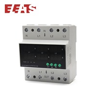 Protecteur de tension monophasé 63A 80A 100A AVR avec affichage numérique 220V/380V industriel