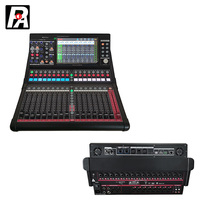 Console de mixage audio professionnelle 20 canaux pour scène, système sonore, contrôleur DJ karaoké, console audio alimentée, enregistrement USB en métal