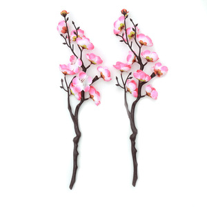 Branches de fleurs de prunier artificielles, lot de plusieurs pièces, fleurs en soie hautement réalistes, décoration pour le Nouvel An chinois - Product Image 4