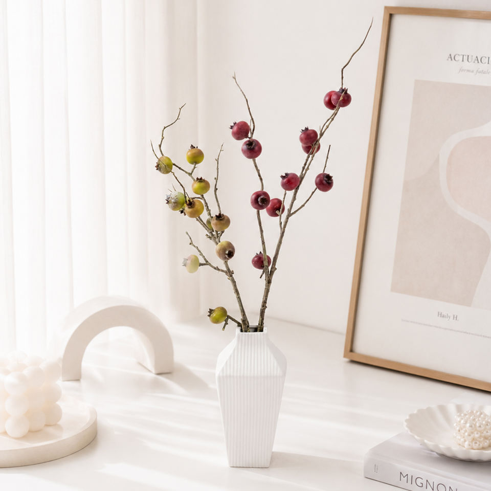 Modern Looking Keyboard New Chinese Zen-style 11-stem Single Artificial Silk Flower Arrangement ...