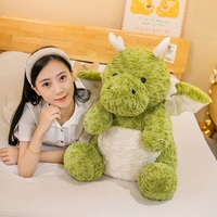 Boneka Naga Angela Kawaii Kartun Lucu, Boneka Naga Polandia Imut, Mainan Boneka Naga Duduk Warna Pink, Grosir Mainan Boneka Naga