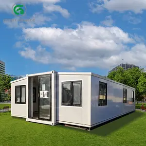 Harga Murah Grande wadah portabel rumah 40 kaki rumah Prefab 4 kamar tidur diproduksi pemasok kantor dapat diperpanjang