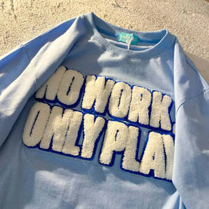 コットンカスタムシェニール刺繍入りTシャツメンズTシャツロゴ入りカスタムロゴプリントプラスサイズユニセックスOネック - Product Image 6