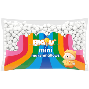 Vente en gros de barbe à papa halal personnalisé différents mini guimauves bonbons blancs personnalisés barbe à papa <span class=keywords><strong>déshydratée</strong></span> - Product Image 1