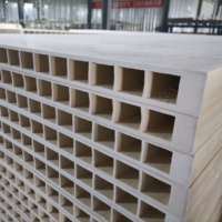 Panneau de porte creux en WPC sablé par extrusion Yingkang en gros, 35 mm / 40 mm / 45 mm