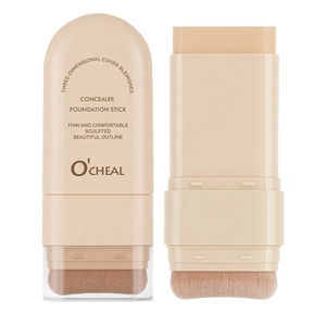 Solid Waterproof Non-Stuck Powder Double-Ended <b>Concealer</b> Foundation Stick for Women for Light to Dark Skin Tones - Product Image 1