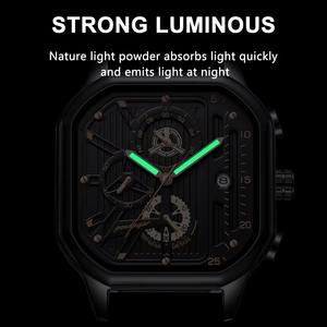 Drioshipping Luxury Casual <b>Men's</b> <b>Watch</b> Fashion Sports Chronograph Leather <b>Watches</b> <b>Waterproof</b> Luminous <b>Men</b> Wristwatch Gi - Product Image 2