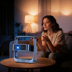 Built-in Apps &amp; 2025 Latest Mini <strong>Projector</strong> with WiFi 6 and <strong>Bluetooth</strong> 5.4 Support 4K 1080P Auto Keystone 180&deg; Rotatable <strong>Projector</strong> - Product Image 1