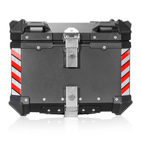 X-Series 35L/45L/55L/65L boîte à bagages de coffre de moto en aluminium étanche boîtier supérieur de rangement boîte de queue de moto