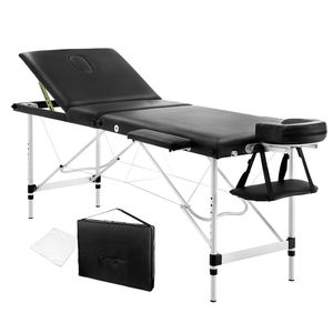 Nueva cama de spa ajustable plegable, mesa de masaje, cama de masaje portátil de aluminio con bolsa de transporte - Product Image 1