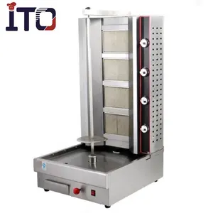 Automatische Verticale Rotisserie Gas Kip Shoarma Machine