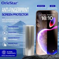 Rollo de Película Protectora de Pantalla 2.5D Antihuellas y Antireflejos para Teléfono Móvil, Múltiples Opciones de Grosor, HD Transparente